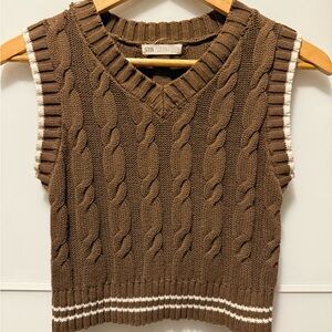 💸CLEARANCE 4/$15💸 Cotton Cropped Sleeveless Sweater